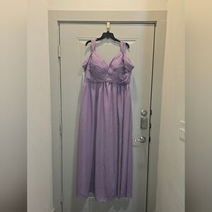 Elegant Lavender Maxi Dress